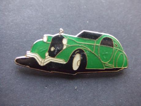 Bugatti 57 Coach Ventoux (Coupe) oldtimer auto groen